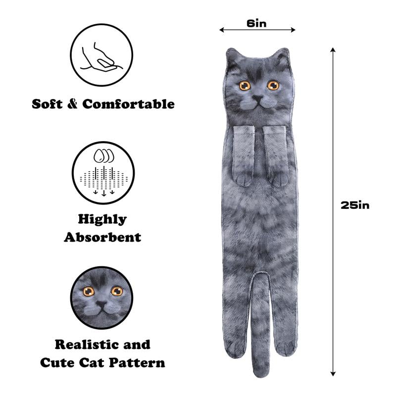 🎁 Early Christmas Sale🎅 Funny Cat Hand Towels