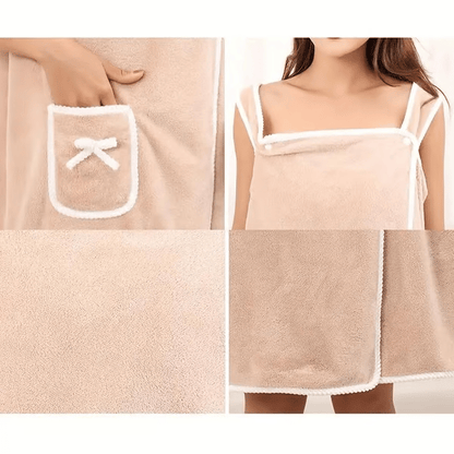 ✨ Women's Wearable Shower Skirt