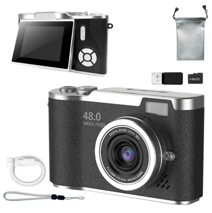 🔥🔥Portable Digital Cam, Student Camera, Compact Pocket Camera With 32GB Memory Card
