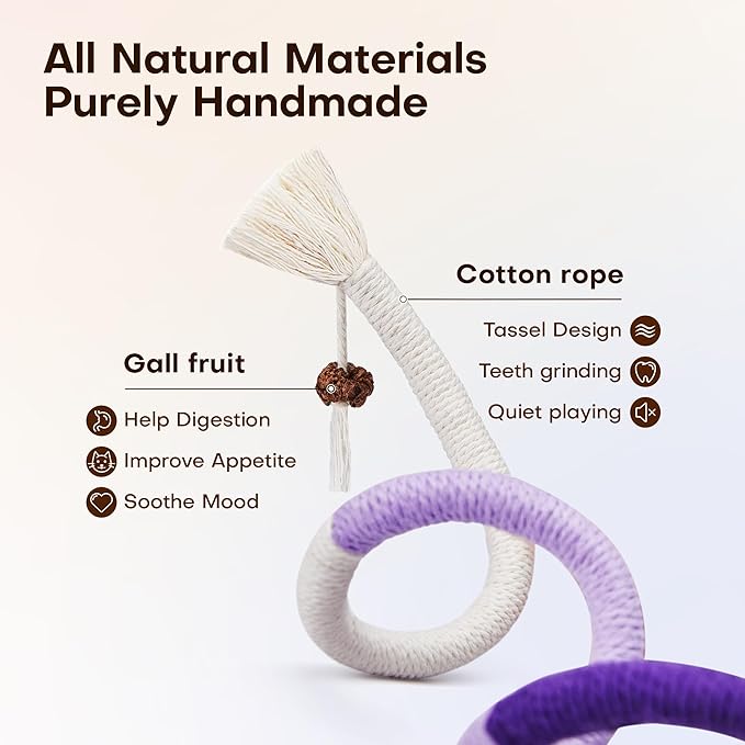 🔥😻Catnip Chew Rope Toy – Natural, Safe Tooth Cleaner for Indoor Cats