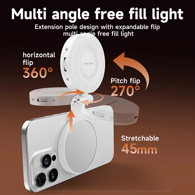 💥 3-in-1 Magnetic Beauty Selfie Light for Phones