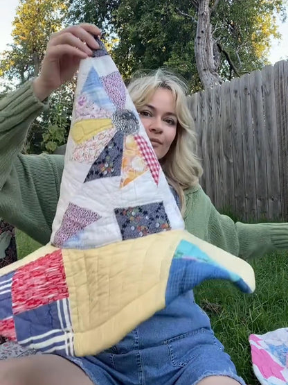 The Quilted Witch Hat | Handcrafted Folk Art Hat