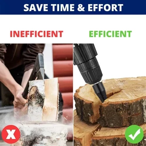🔥Wood Log Splitter Firewood Drill Bit