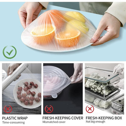 Tiktrove Fresh Keeping Bags – Elastic Plastic Bowl Covers