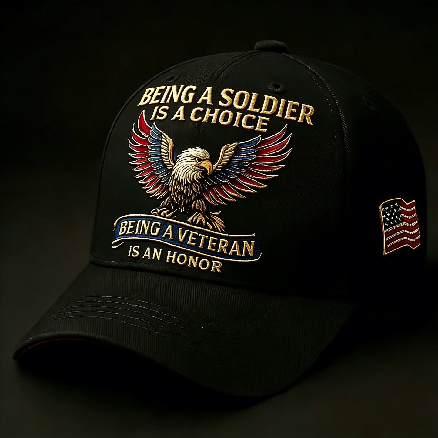 🔥🦅 “Being a Soldier, Being a Veteran” Commemorative Cap