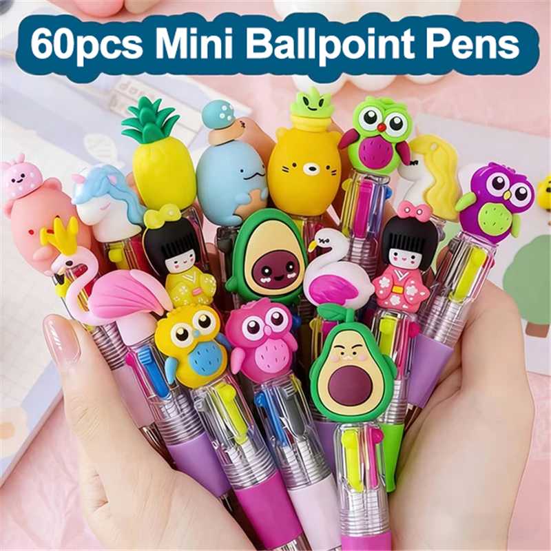 💖20Pcs Mini Multicolor Pens in One 4-in-1 Cute Pens Bulk for Kids