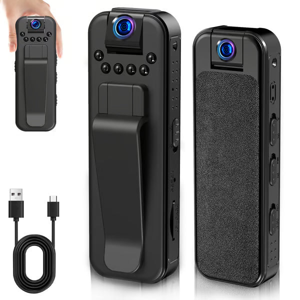 🏆🔥HD 1080P Rechargeable Mini Body Camera With Night Vison&Rotating Lens📷️