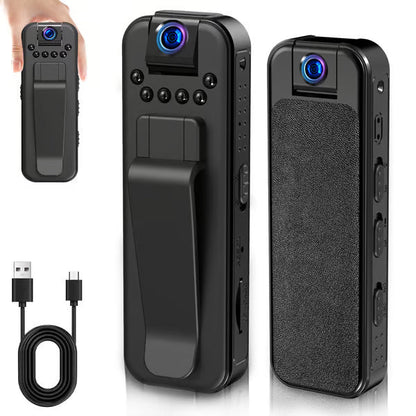 🏆🔥HD 1080P Rechargeable Mini Body Camera With Night Vison&Rotating Lens📷️
