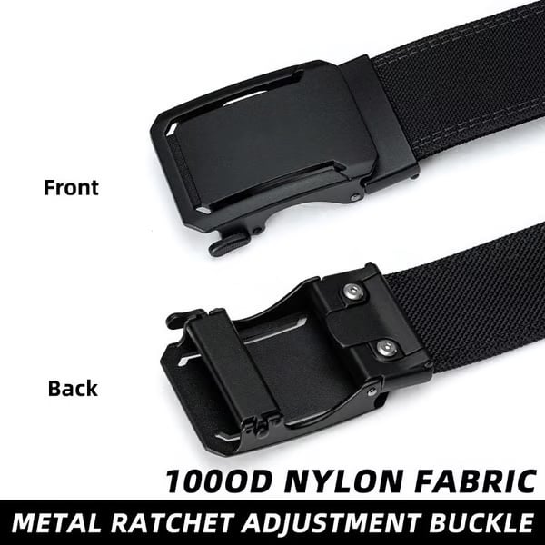 🔥🔥Upgraded version thickened double-layer nylon tactical belt with automatic buckle