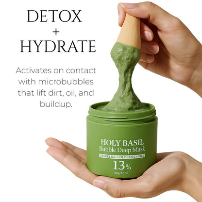 Holy Basil Bubble Deep Cleansing Mask