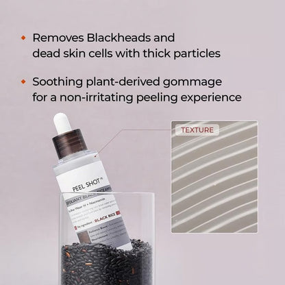 Peel Shot Glow Rice Ampoule Duo - Serums for Brightening, Exfoliating, and Moisturizing