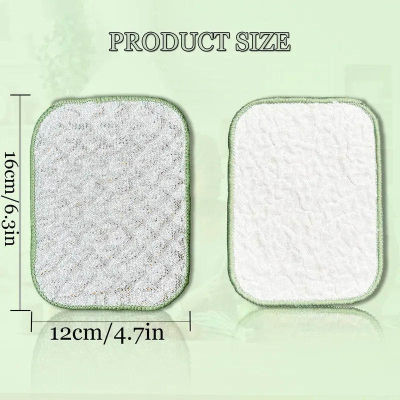10 Pcs Multipurpose Wire Dishwashing Rags for Wet and Dry, Double Sided Wire Washing Cloth