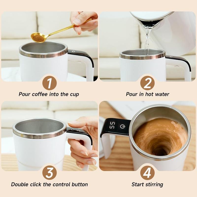 🔥🎁Electric coffee mug with a built-in LCD thermometer