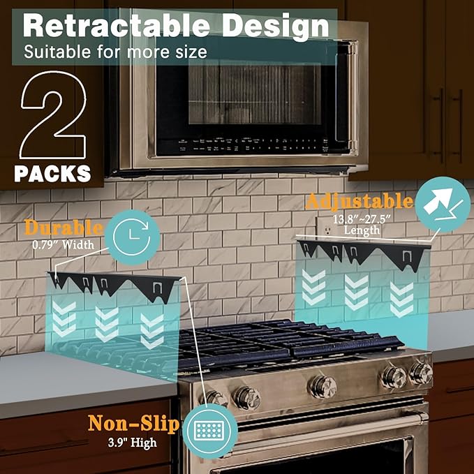 🔥Retractable Stainless Steel Stove Gap Covers