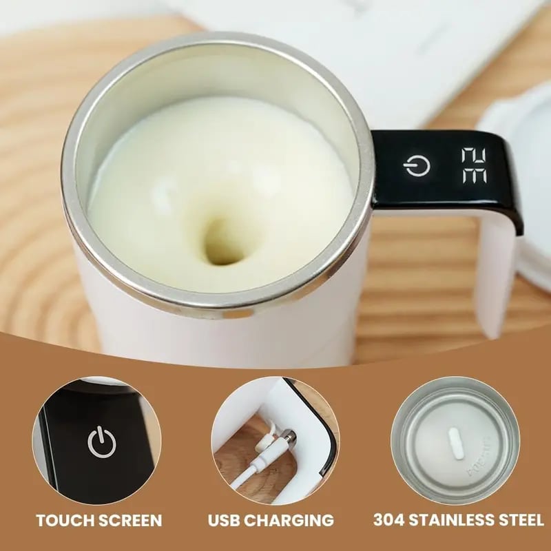 🔥🎁Electric coffee mug with a built-in LCD thermometer