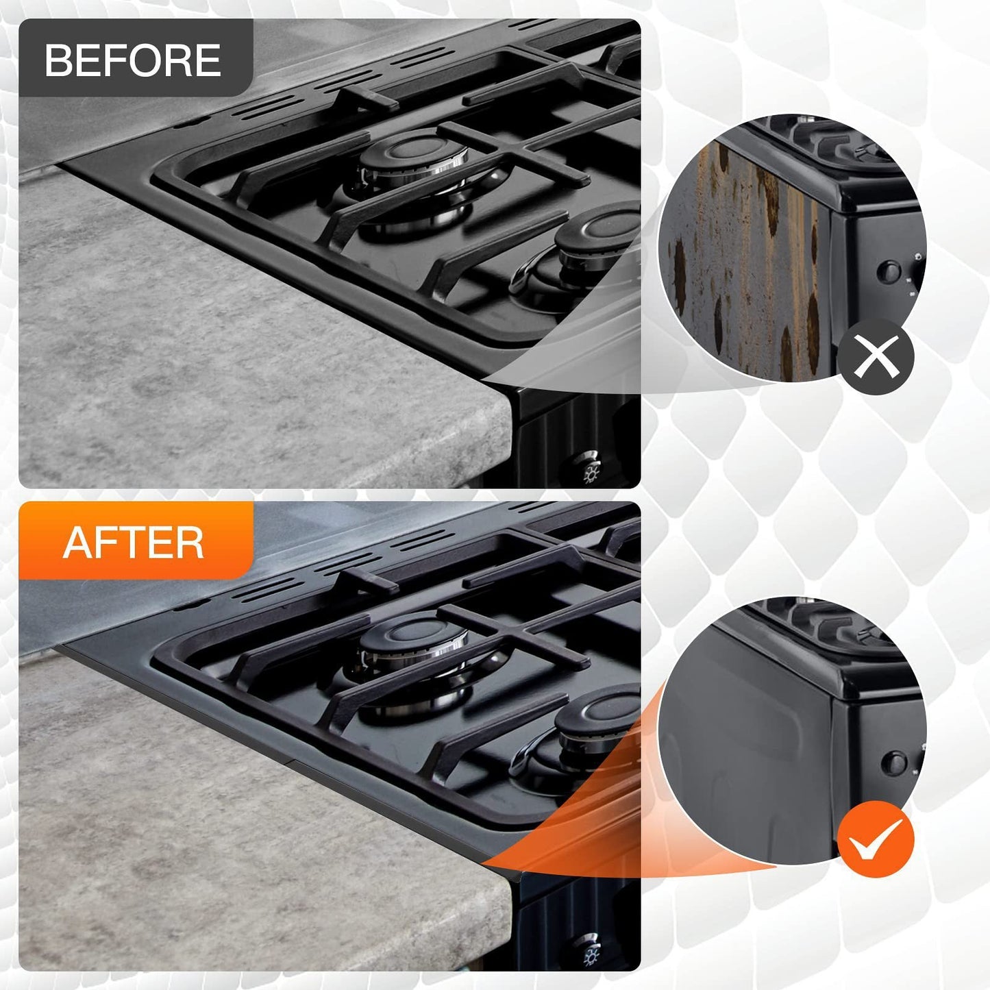 🔥Retractable Stainless Steel Stove Gap Covers