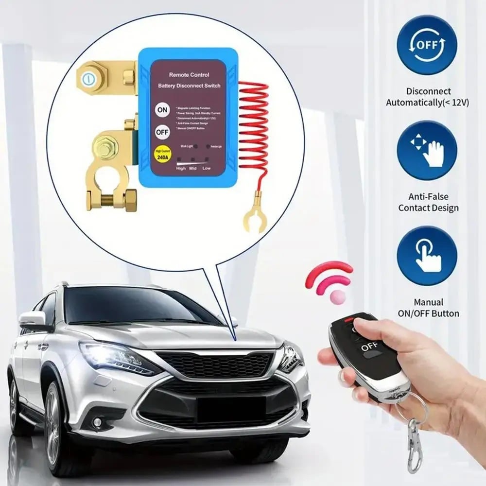 🔥⚡Remote control of car devices for anti-theft safety