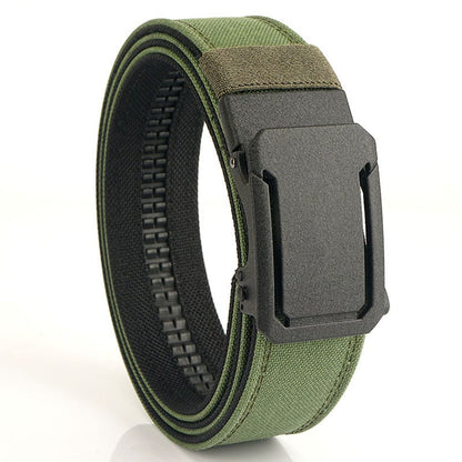 🔥🔥Upgraded version thickened double-layer nylon tactical belt with automatic buckle