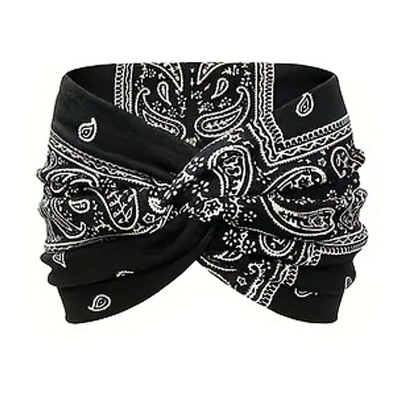 Vintage Style Wide Tie-Dye Hairband