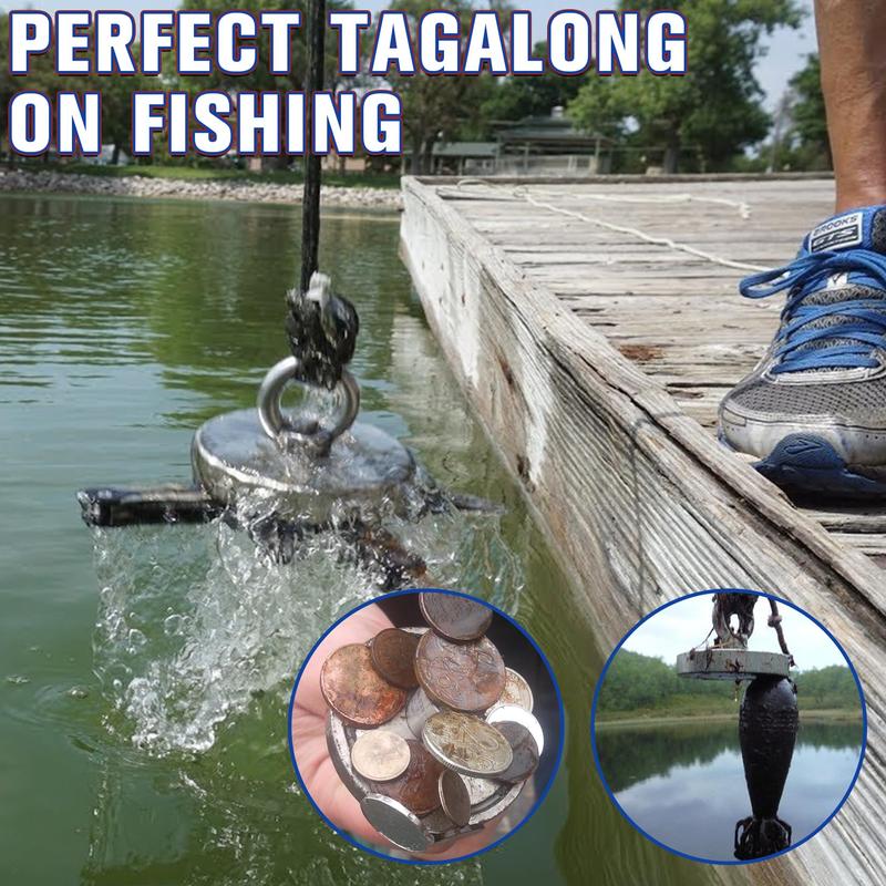 Fishing Magnet: 350LBS Super Strong Neodymium Magnet  🧲
