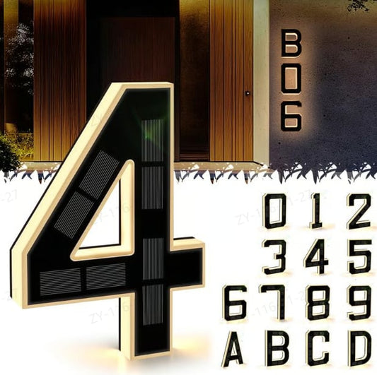 Lighted House Numbers for Outside