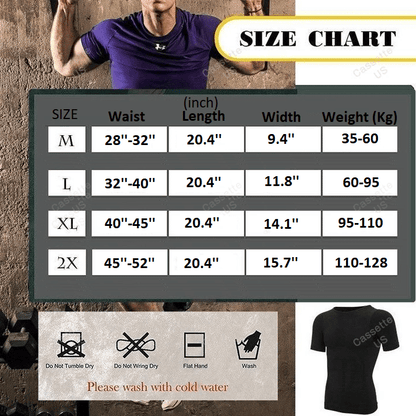 Men's Body Shaper Compression Workout T-shirt