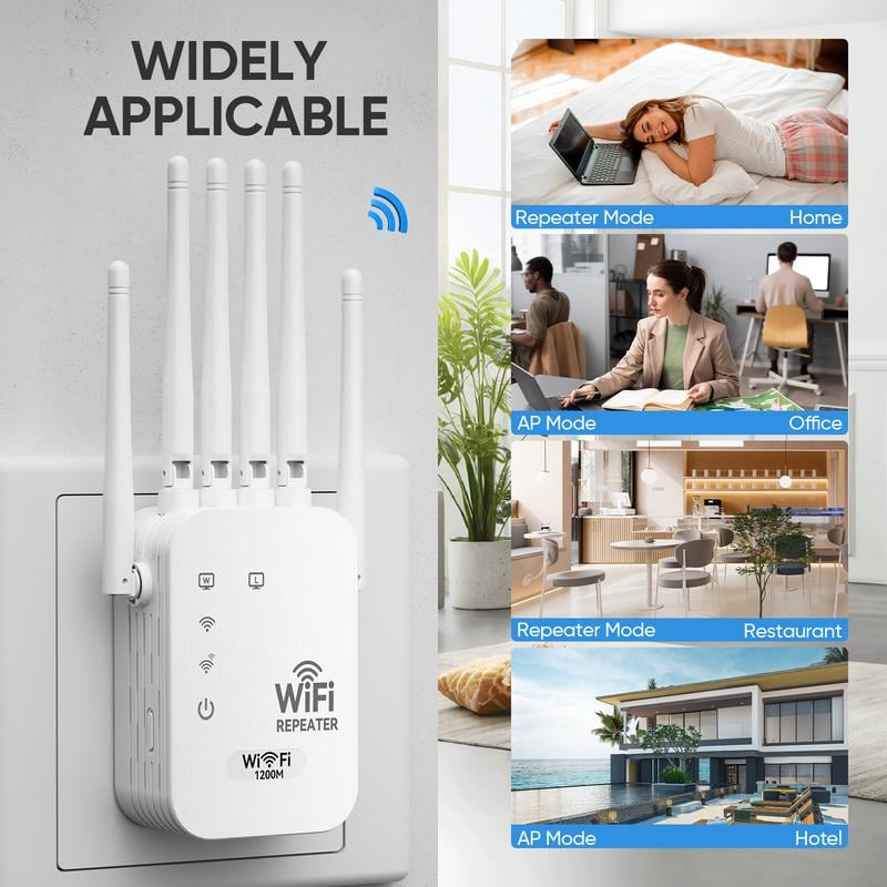 📶WiFi Extender 2025 6-Antenna Strong Signal🚀⚡