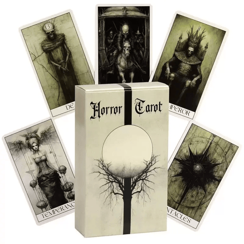 🔥🖤Horror Tarot Card Deck: Spooky, Stylish 78-Card Set 🎴👻