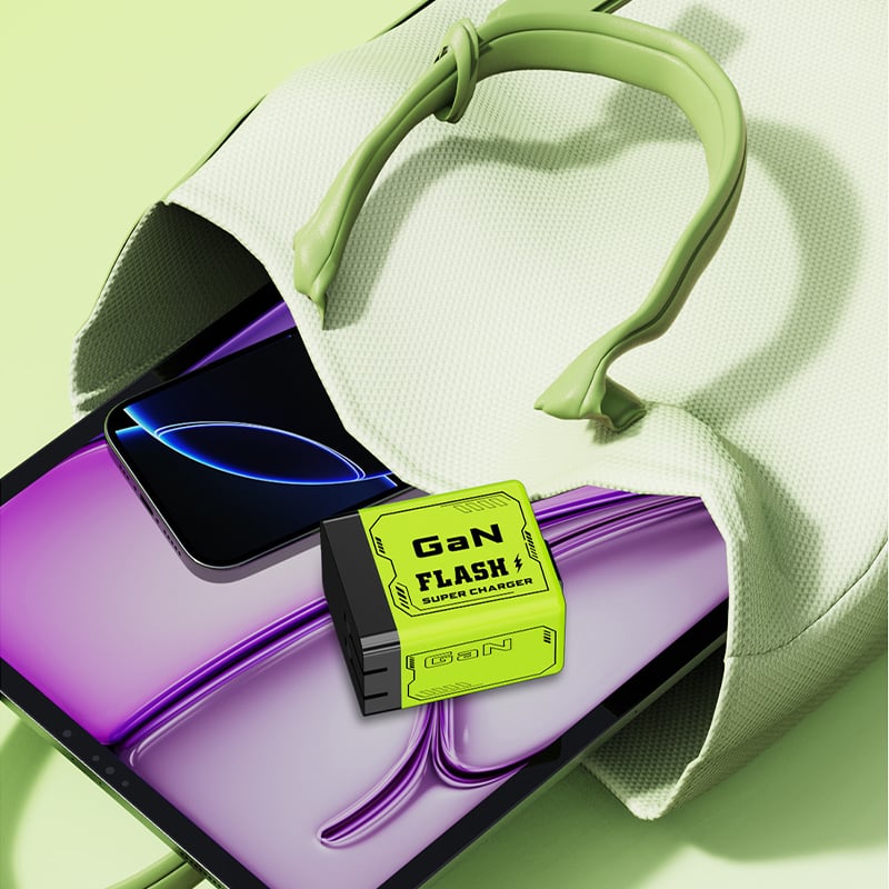 🔥W&O 2-in-1 GaN Compatible with 120W Fast Charger