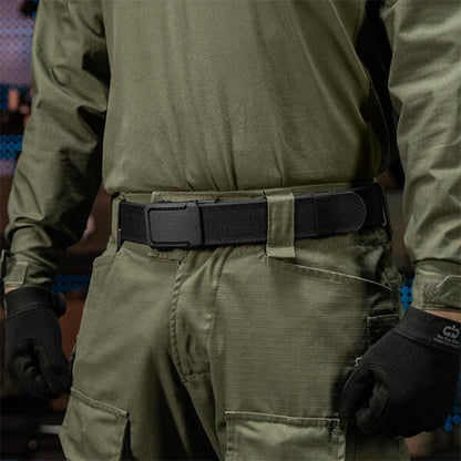 🔥🔥Upgraded version thickened double-layer nylon tactical belt with automatic buckle