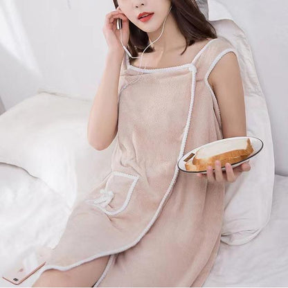 ✨ Women's Wearable Shower Skirt