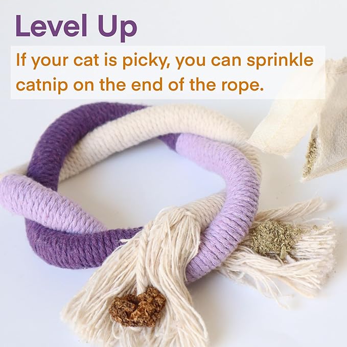 🔥😻Catnip Chew Rope Toy – Natural, Safe Tooth Cleaner for Indoor Cats