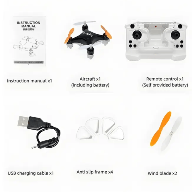 🎅 All-Ages Mini Drone with Easy Stunt Flights & 360° Tricks - Perfect Beginner-Friendly Flyer!