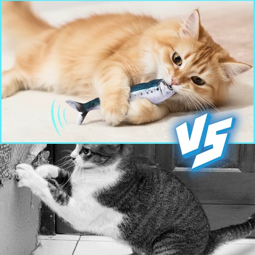 Bite-Sized Realistic Flopping Fish Cat Toys