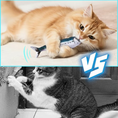 Bite-Sized Realistic Flopping Fish Cat Toys