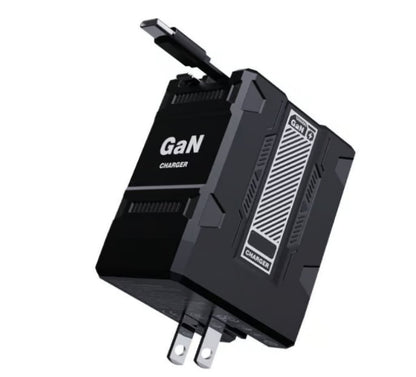 2-in-1 GaN Tiktrove 3.0  Charger with Retractable Cables
