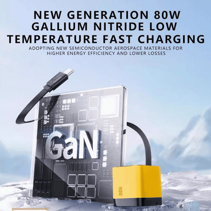 3 in 1 Charger Retractable 80W MAX Fast
