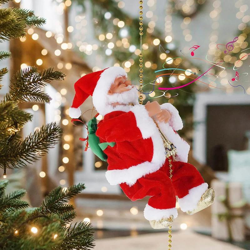 🎅Electric Bead Climbing Santa Claus Musical Toy