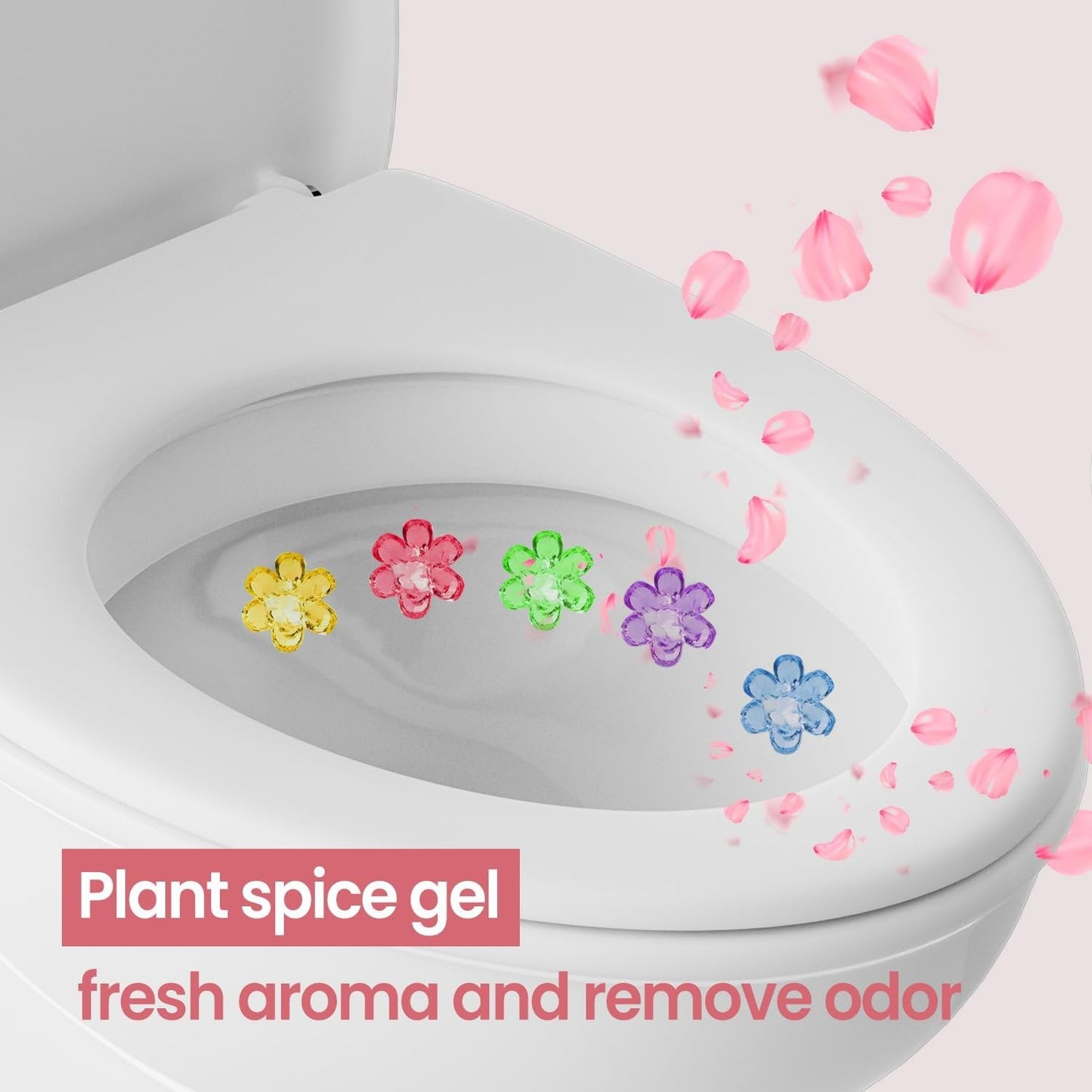🔥🚽84 Flowers Toilet Cleaner Gel Stamp      1 set contains 6 pack (84 flowers)