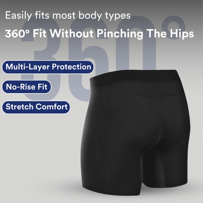 Tiktrove Men’s Ultra‑Absorbent Incontinence Boxer Briefs Set of 3