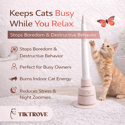 Smart Butterfly Cat Toy — Automatic Teaser for Active Cats 🐾