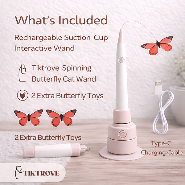Smart Butterfly Cat Toy — Automatic Teaser for Active Cats 🐾