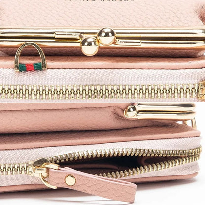 🔥 🎁Women Sling Cross-Body Wallet with Mobile Cell Phone Holder
