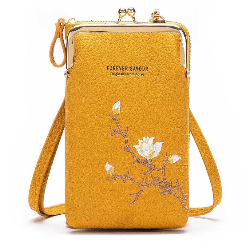 🔥 🎁Women Sling Cross-Body Wallet with Mobile Cell Phone Holder