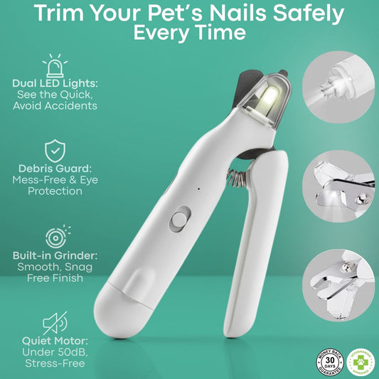 2-in-1 dog nail grinder and clipper
