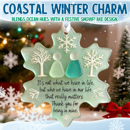 🌊Snowflake-Shaped Acrylic Friendship Decor❄️✨ Shaped by Nature & Crafted by Hand