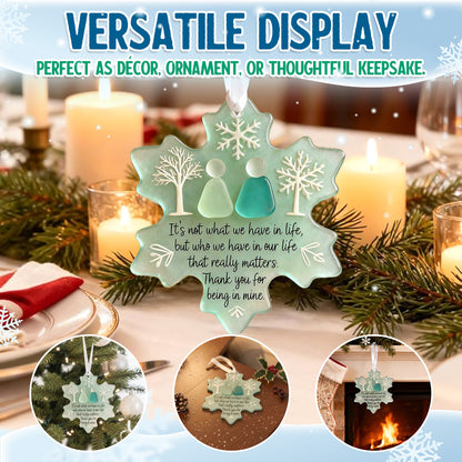 🌊Snowflake-Shaped Acrylic Friendship Decor❄️✨ Shaped by Nature & Crafted by Hand