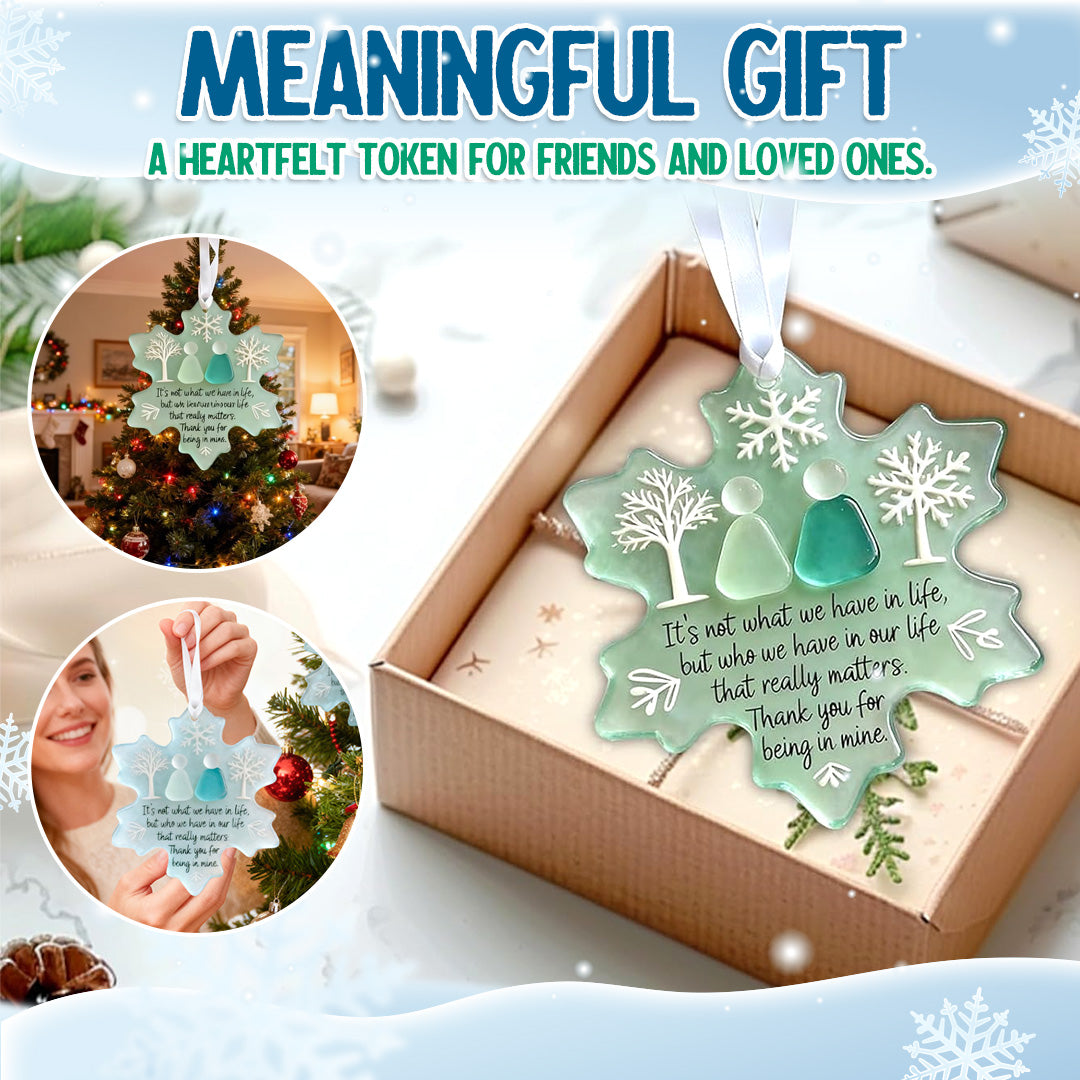 🌊Snowflake-Shaped Acrylic Friendship Decor❄️✨ Shaped by Nature & Crafted by Hand