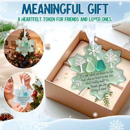 🌊Snowflake-Shaped Acrylic Friendship Decor❄️✨ Shaped by Nature & Crafted by Hand