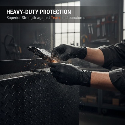 🎁 Nitrile Pro Gloves – Heavy Duty, Slip & Stain Resistant, Scratch Resistant